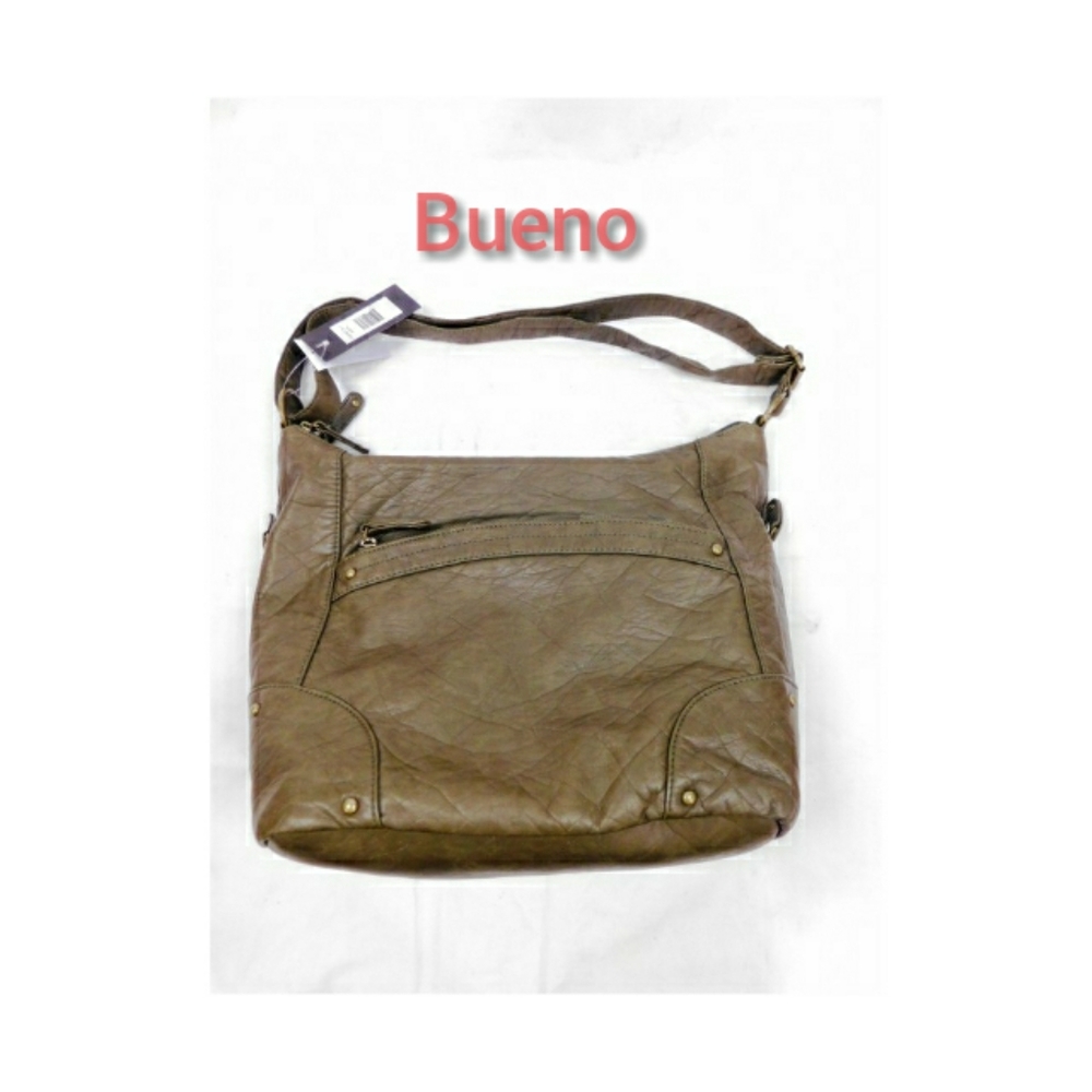 Bueno olive green shoulder purse NWT
